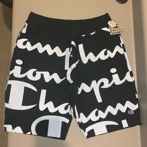 Champion Life™ Reverse Weave AOP Giant Script Cut Off Sweat Shorts Size S NWT Champion Life™ Reverse Weave AOP Giant Script Cut Off Sweat Shorts Size S NWT